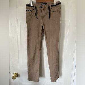 Zoo York 11/12 tan slim leg trousers